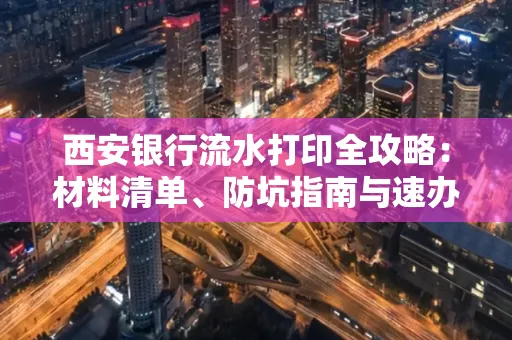 西安银行流水打印全攻略:材料清单、防坑指南与速办技巧