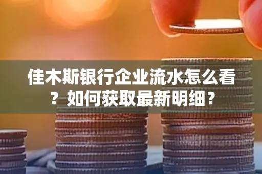 佳木斯银行企业流水怎么看?如何获取最新明细?