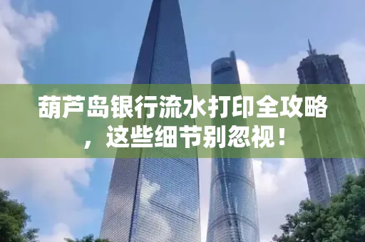 葫芦岛银行流水打印全攻略,这些细节别忽视!