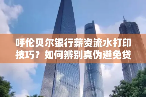 呼伦贝尔银行薪资流水打印技巧?如何辨别真伪避免贷款风险?