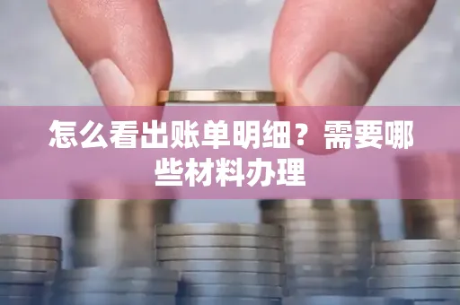 怎么看出账单明细?需要哪些材料办理