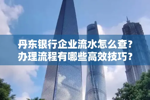丹东银行企业流水怎么查?办理流程有哪些高效技巧?
