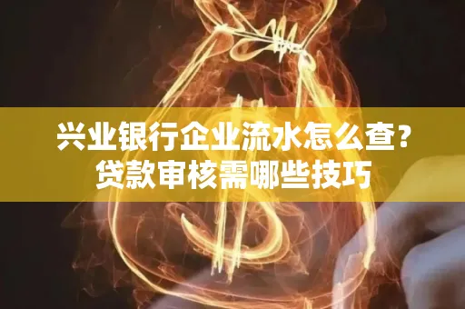 兴业银行企业流水怎么查?贷款审核需哪些技巧