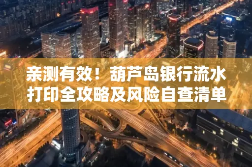 亲测有效!葫芦岛银行流水打印全攻略及风险自查清单