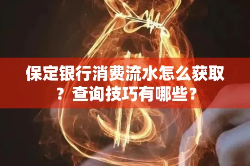 保定银行消费流水怎么获取?查询技巧有哪些? 保定银行消费流水怎么获取?查询技巧有哪些?
