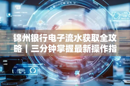 锦州银行电子流水获取全攻略|三分钟掌握最新操作指南