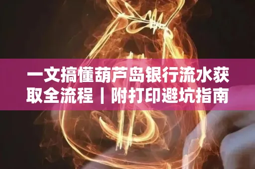 一文搞懂葫芦岛银行流水获取全流程|附打印避坑指南