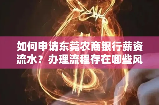 如何申请东莞农商银行薪资流水?办理流程存在哪些风险?