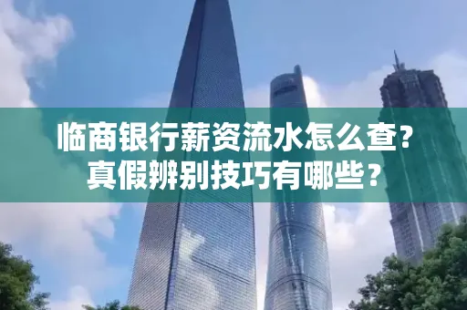 临商银行薪资流水怎么查?真假辨别技巧有哪些?