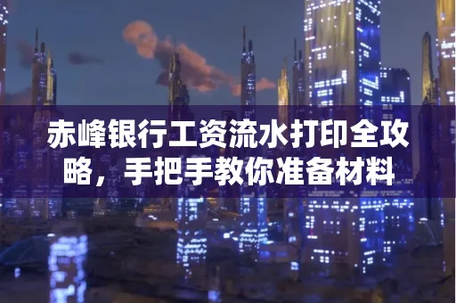 赤峰银行工资流水打印全攻略,手把手教你准备材料