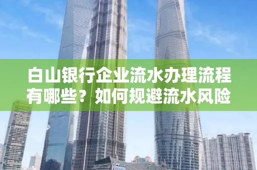 白山银行企业流水办理流程有哪些?如何规避流水风险?