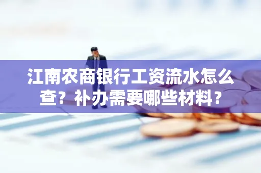 江南农商银行工资流水怎么查?补办需要哪些材料?