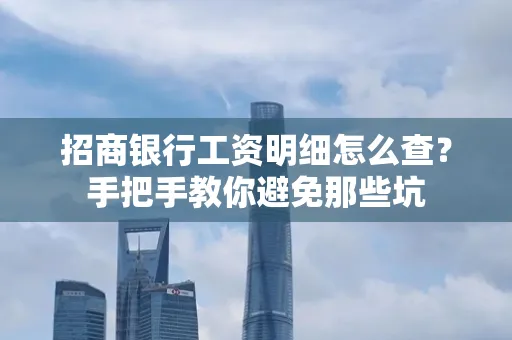 招商银行工资明细怎么查?手把手教你避免那些坑