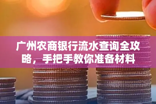 广州农商银行流水查询全攻略,手把手教你准备材料