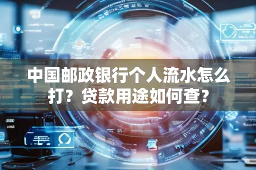 中国邮政银行个人流水怎么打?贷款用途如何查?