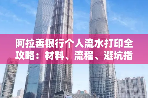 阿拉善银行个人流水打印全攻略:材料、流程、避坑指南一网打尽