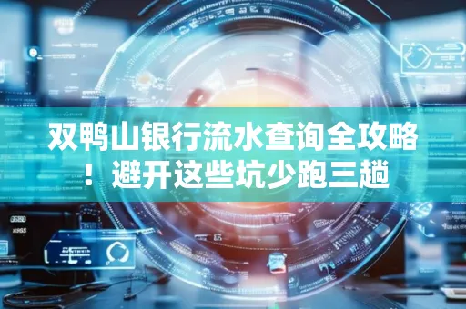 双鸭山银行流水查询全攻略!避开这些坑少跑三趟