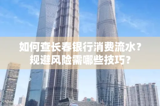 如何查长春银行消费流水?规避风险需哪些技巧? 如何查长春银行消费流水?规避风险需哪些技巧?