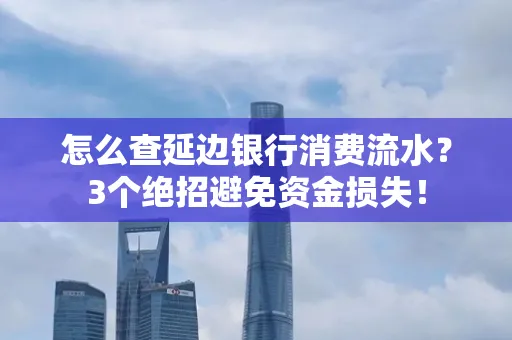 怎么查延边银行消费流水？3个绝招避免资金损失！