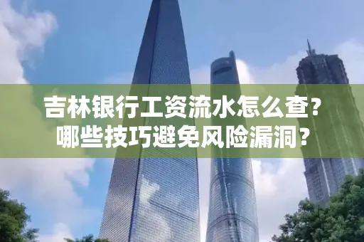 吉林银行工资流水怎么查？哪些技巧避免风险漏洞？